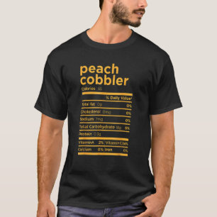Erntedank Peach Cobbler Nutrition Fakten Kostüm T-Shirt