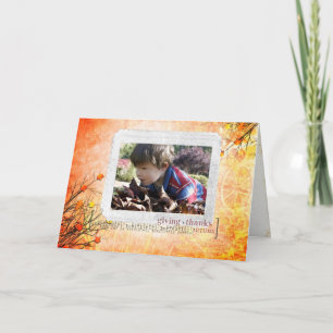 Erntedank-personalisierte Karte