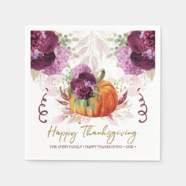 Erntedank Personalisierter Herbstpumpen Serviette