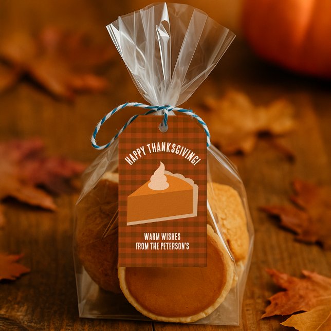 Erntedank Pie Dinner Gastgeschenk Tags Geschenkanhänger (Thanksgiving Pie Dinner Party Favor Tags
)