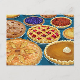 Erntedank Pies Postcard Feiertagspostkarte
