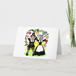 Erntedank-Pilger Feiertagskarte