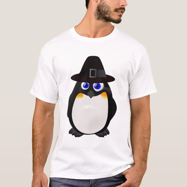 Erntedank-PilgerPenguin T-Shirt (Vorderseite)