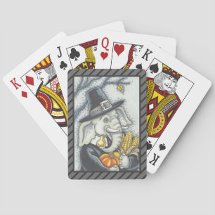 ERNTEDANK PILGRIM ELEPHANT PLAYCARDS SPIELKARTEN
