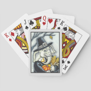 ERNTEDANK PILGRIM ELEPHANT, URLAUB PACHYDERM SPIELKARTEN