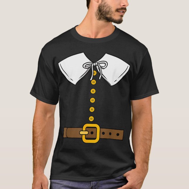 Erntedank Pilgrim-Kostüm T-Shirt (Vorderseite)