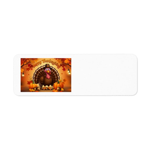 Erntedank Pilgrim Türkei Adresse Labels (Vorne)