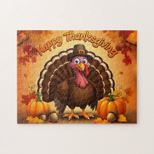 Erntedank Pilgrim Turkey Puzzle