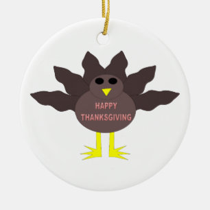 Erntedank Plcuked Turkey Ornament