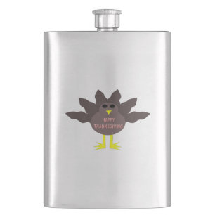 Erntedank Plucked Turkey Flask Flachmann