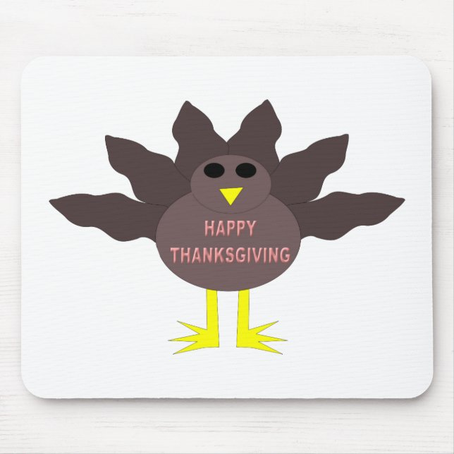 Erntedank Plucked Turkey Mousepad (Vorne)