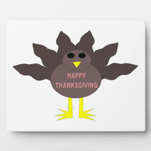 Erntedank Plucked Turkey Plaque Fotoplatte