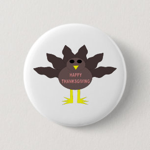 Erntedank Pluckelt Turkey Button