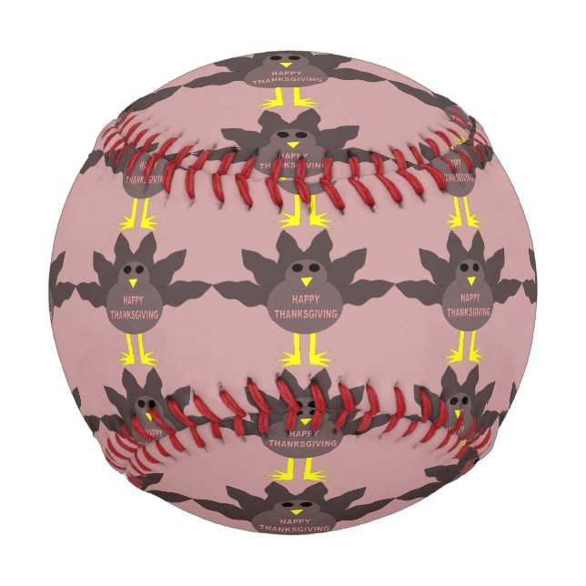 Erntedank pluckte die Türkei Baseball (Vorderseite)