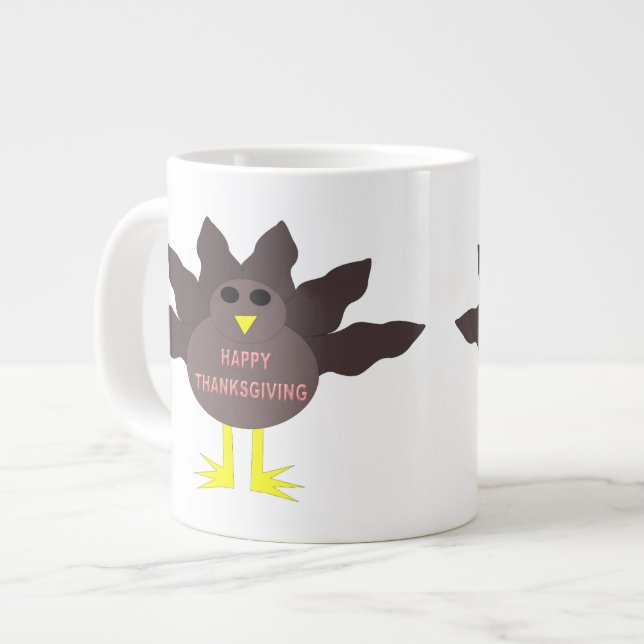 Erntedank Pluckte Tasse der Türkei (Vorderseite Links)