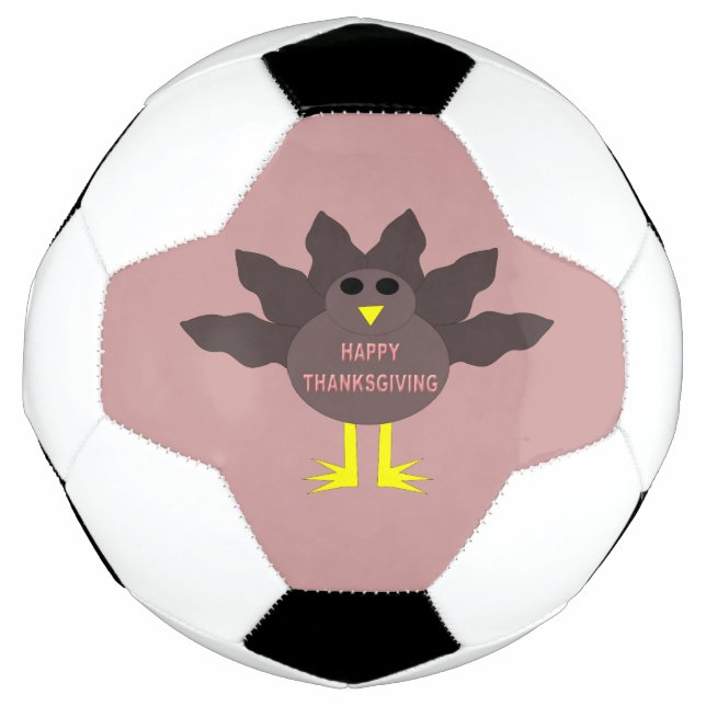 Erntedank Pluckte Türkei Fußball (Vorderseite)