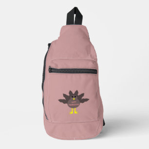 Erntedank Pluckte Türkei Gemustert Crossbody Bag