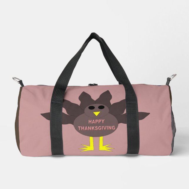 Erntedank Pluckte Türkei Gemustert Duffle Bag (Vorderseite)
