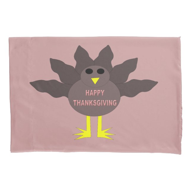 Erntedank Pluckte Türkei Pillowcase Kissenbezug (Vorderseite)