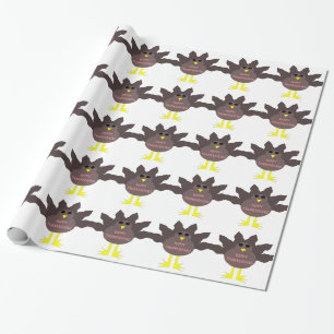 Erntedank Pluckte Türkei Wrapping Paper Geschenkpapier
