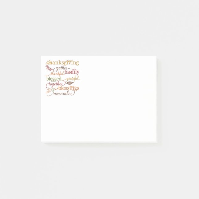 Erntedank Post-it-Notes Post-it Klebezettel (Vorderseite)