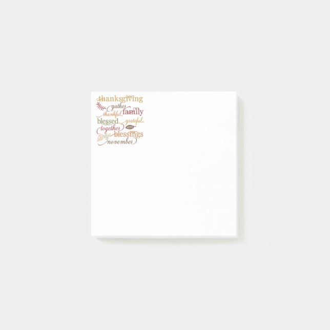 Erntedank Post-it-Notes Post-it Klebezettel (Vorderseite)