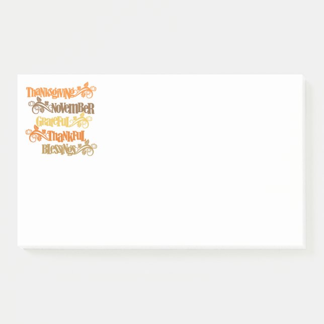 Erntedank Post-it-Notes Post-it Klebezettel (Vorderseite)