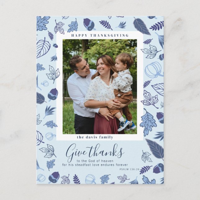 Erntedank Postkarte (Vorderseite)