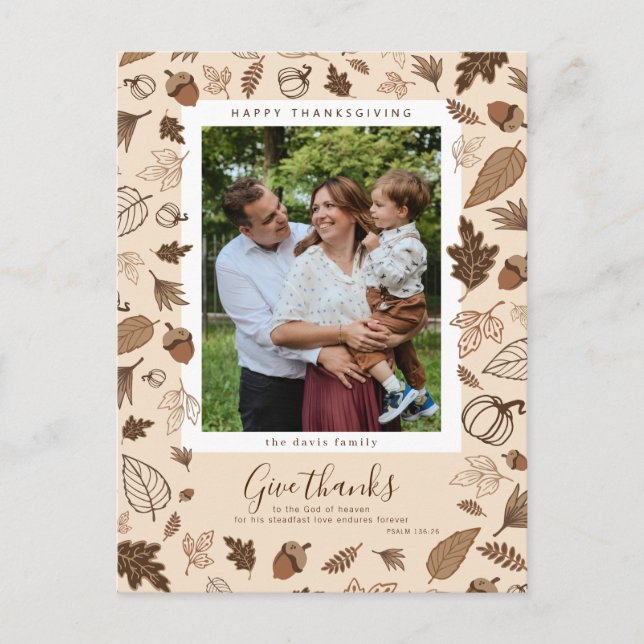 Erntedank Postkarte (Vorderseite)