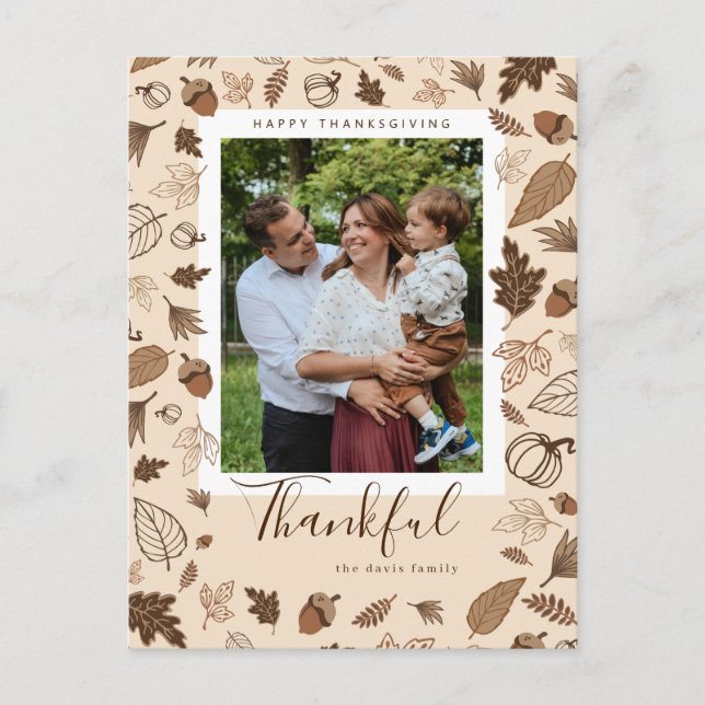 Erntedank Postkarte (Vorderseite)