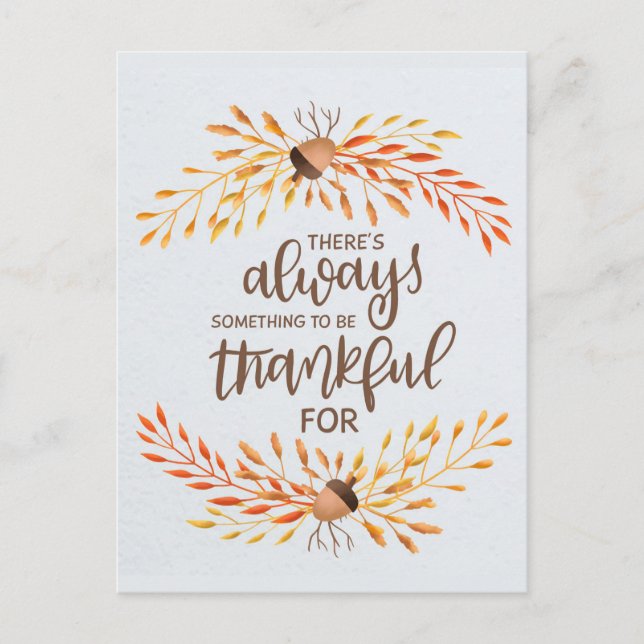 Erntedank Postkarte (Vorderseite)