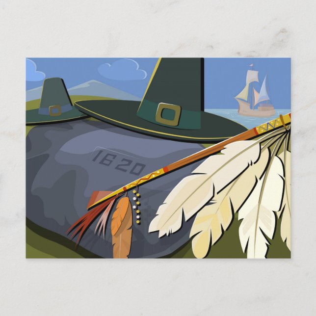 Erntedank-Postkarte Feiertagspostkarte (Vorderseite)