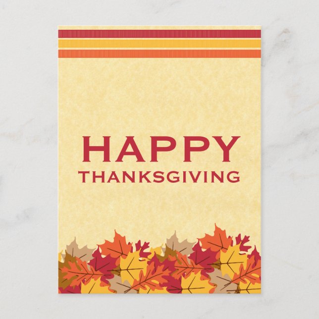 Erntedank Postkarte für Herbst (Vorderseite)