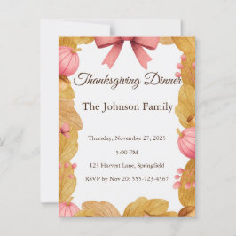 Erntedank Postkarte mit Herbstkranz