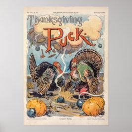 Erntedank Puck Vintag Illustration Poster