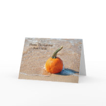 Erntedank Pumpkin am Strand