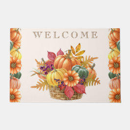 Erntedank Pumpkin Basket Doormat Fußmatte