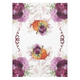 Erntedank Pumpkin Burgundy Blume Tischdecke