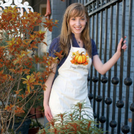 Erntedank Pumpkin Custom Fall Kitchen Geschenk Schürze