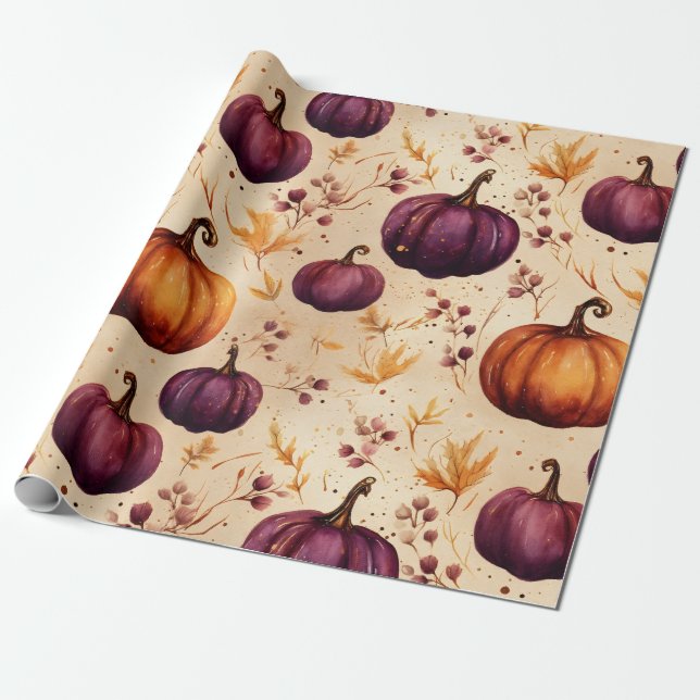 Erntedank Pumpkin Patch Pumpkins Herbsternte Geschenkpapier (Ungerollt)