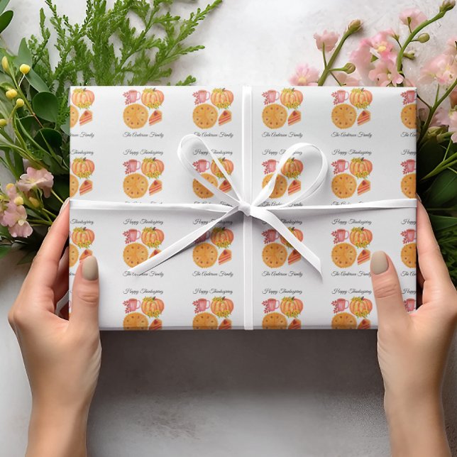 Erntedank Pumpkin Pie Spice Latte Geschenkpapier (Von Creator hochgeladen)