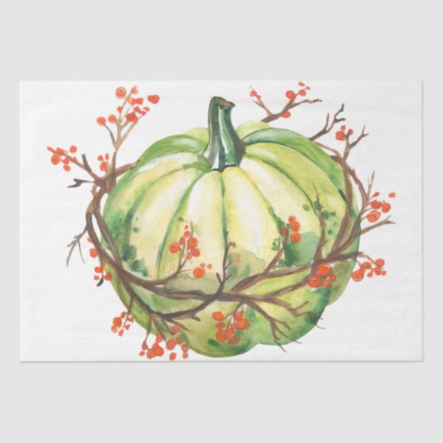 Erntedank Pumpkin-Serie Design 17 Seidenpapier (Vorderseite)