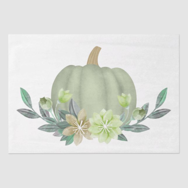 Erntedank Pumpkin-Serie - Design 1 Seidenpapier (Vorderseite)