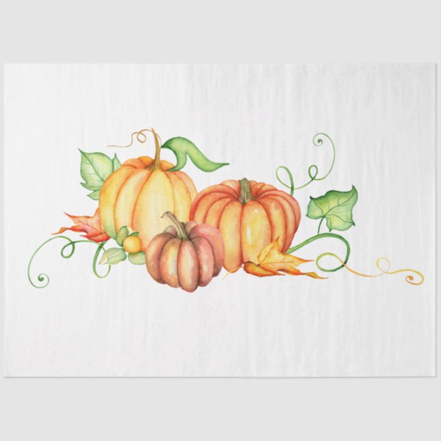Erntedank Pumpkin-Serie - Design 8 Seidenpapier (Vorderseite)