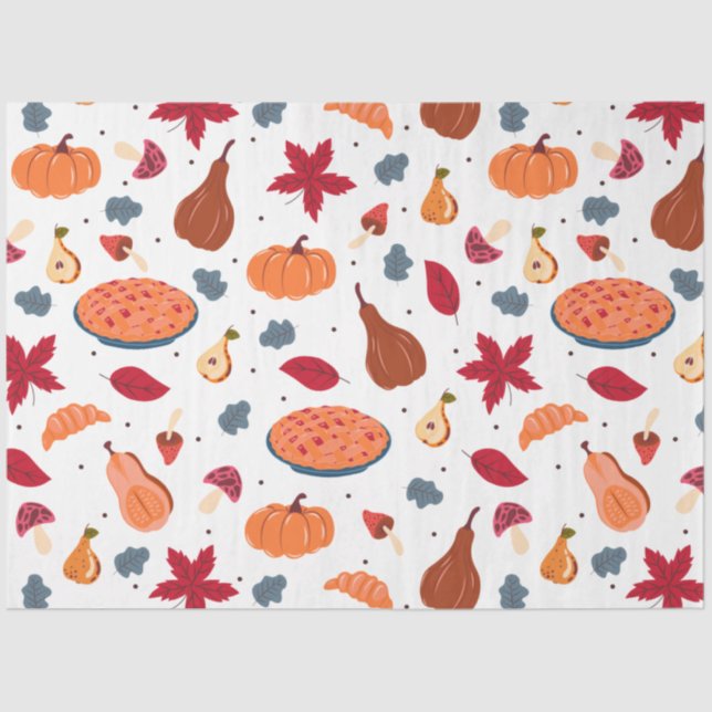 Erntedank Pumpkin Series Design 48 Seidenpapier (Vorderseite)
