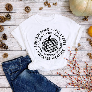 Erntedank Pumpkin Spice Fall Bonfire T-Shirt