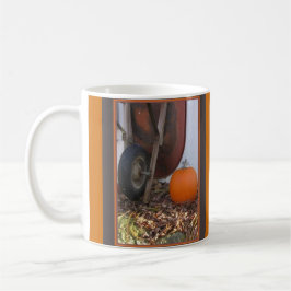 Erntedank Pumpkin und Wheelbarrow Kaffeetasse