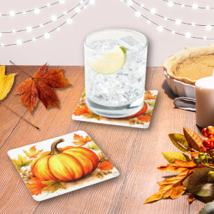 Erntedank Pumpkin Untersetzer - Herbsternte