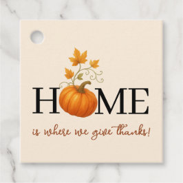 Erntedank Pumpkin Zuhause ist der Ort, an dem wir  Geschenkanhänger