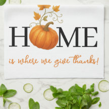 Erntedank Pumpkin Zuhause ist der Ort, an dem wir